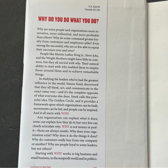 Start With Why by Simon Sinek | Self-Help, Business | Hardcover Book - Picture 3 of 12